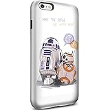 R2d2 with Bb8 Star Wars for Iphone and Samsung Galaxy (iPhone 6 Plus / 6s Plus white)