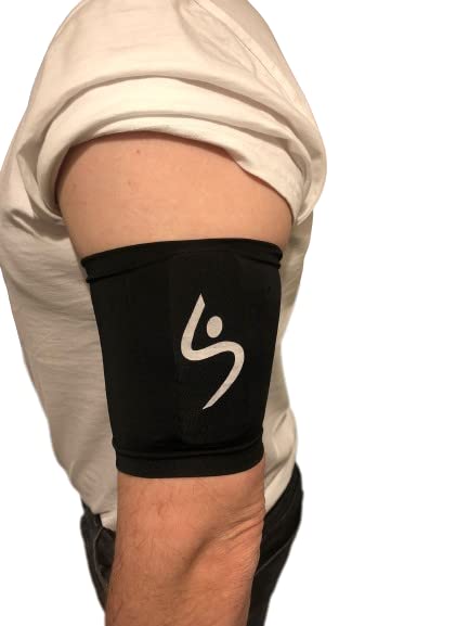 RefStuff RefScorer RefSleeve - Football Soccer Referee Elasticated and Flexible Armband Sleeve Arm Pouch to keep your Buzzer Flags/Communication Device Unit Secure