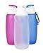 Bilik Kids 12 Ounce Collapsible Foldable Silicone Sports Water Bottle Camping Canteens - Blue