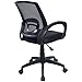 Goplus Computer Office Chair Ergonomic Mesh Desk Task Midback Swivel Chair, Black