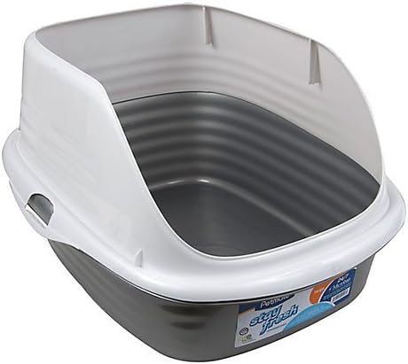 Petmate 22206 18.7 X 15.5 X 10.6 Stay FreshTM Rimmed Litter Box Assorted by DOSKOCIL MANUFACTURING