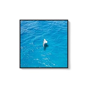 Framed Canvas Home Artwork Decoration Night Canvas Wall Art for Living Room, Bedroom - 16x16 inches