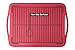 ChopMaster Rectangular Serving Tray with Handle (Large, Red)