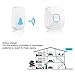Finduat Wireless Doorbell Operating 900 feet Range with Over 36 Chimes & Adjustable Volume, No Radiation Cordless Music Door Set for Home Villa Apartment Elder-care (White,Waterproof)