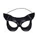 LUOEM Black Eye Half Face Mask Sexy Mask Halloween Costumes for Halloween masquerade Costume Party Ball Fancy Dress (Black)