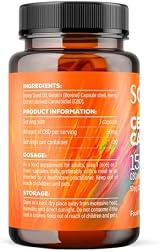 SOOL CBD Capsules 1500mg 30ct 50mg Broad Spectrum Hemp Oil Capsules view 7