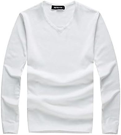 Tophaz Men's Stylish Slim Knitted Basic V Neck Sweater Thin Plain Pullover SW04