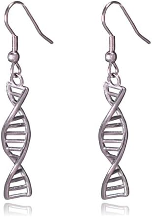 Clayton Jewelry LabsDNA Double Helix Science Stainless Steel Dangle Earrings
