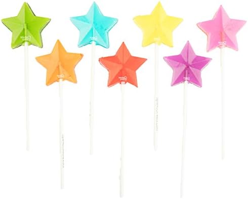 Mix Stars Lollipops, Handcrafted in USA, 24 Pieces, 1.5 lbs