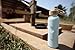 ORIGIN - Best BPA-Free Glass Water Bottle with Protective Silicone Sleeve and Bamboo Lid - Dishwasher Safe – 22 Ounce (Sky Blue)