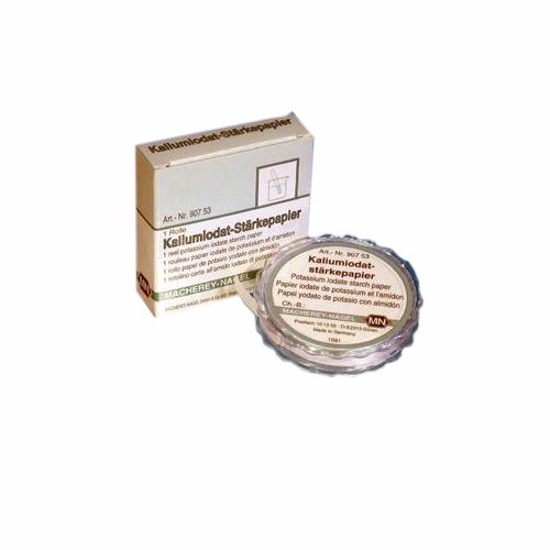 Camlab 1161515 Qualitative Potassium Iodate Starch Paper Dispenser for Sulfur Dioxide, 5 m x 7 mm Reel