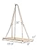 Mkono Macrame Display Wall Hanging Shelf Swing Rope Floating Shelves Home Decor, 20 Inches