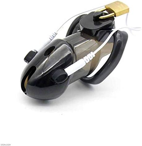 TX ZHAORUI PU Plastic Binding Lock Cleaning Cage Bird Cage Soft Electric Shock Cleaning Belt Male Cleaning Device With Sexy Adult Products,Black [Energy Class A]