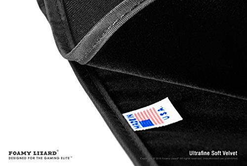Xbox One X Dust Cover by Foamy Lizard - THE ORIGINAL MADE IN U.S.A. TexoShield (TM) premium ultra fine soft velvet lining nylon dust guard with back cable port (Horizontal)