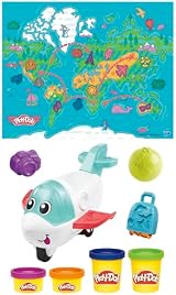 Play-Doh Airplane Explorer Starter Set Jet Toy Map Playmat 4 Colours 3 view 16