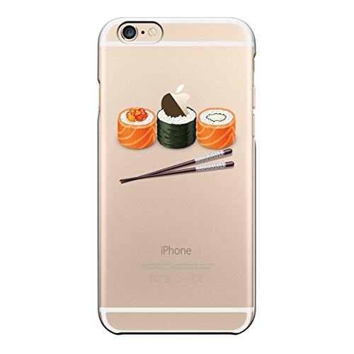 iPhone6S Case iPhone6 Case Matop Flexible Soft Transparent TPU Back Cover Silicone Skin Scratch-Resistant Premium Anti-Slip Shockproof Cute Cover for iPhone 6 6S, 4.7 inch(Sushi)