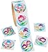 HAPPY DEALS ~ Mermaid Assortment - Includes 24 Glitter Notepads, 24 Mermaid Stampers + roll of 100 Mermaid Stickers