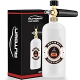 AUTOWN Foam Cannon Car Wash, Snow Foam Lance 1 Liter Bottle with 1/4" Quick Connector Foam Blaster for Pressure Washer Gun