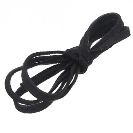 1m 5mm Leather Cord Soft Suede Thong Lace Rope Velvet Thread