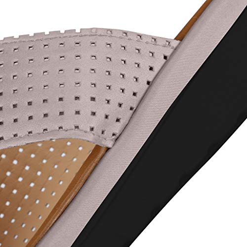 TnaIolral Women Sandals Thick Bottomed Sandal Shoes Wedge Heel Clip Toe Summer Beach Shoes (US:8.5, Gray) - Thumbnail 6