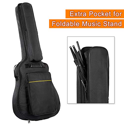 CAHAYA Acoustic Guitar Bag 41 Inch 0.3 Inch Thick Padding Water