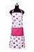 AMOUR INFINI Cotton Aprons for Women with Pocket, Adjustable Strap & Waist Ties - Printed Aprons for Baking, Cooking, Gardening (27.5 x 33 Inches)