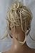 CAISHA Jumbo Scrunchie Braided Updo Wavy Messy Bun Hairpiece Light Blonde Mix G22D