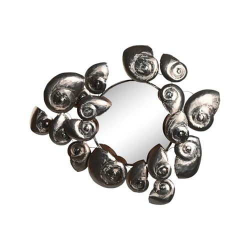 ESPEJO METAL 90X10X80 NAUTILUS PLATEADO