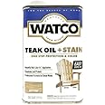 Watco 348759-4PK Teak Oil + Stain, Quart, Greystone, 4 Pack