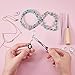 PandaHall Elite 10 Pcs Brass Heart Rhinestone Lobster Claw Clasps Cord End 25x13mm for Jewelry Making Finding Silver