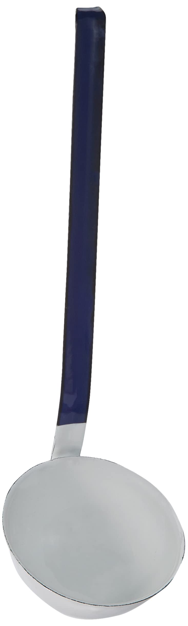 KRÜGER Karl Husum 10 cm Ladle, Steel, White with Blue Rim, 36.5 x 10 x 0.2 cm