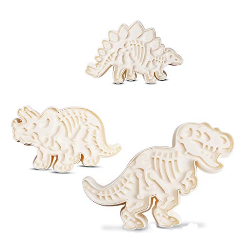 Dinosaurier Plätzchenformen, Ausstechformen Brot, Ausstechformen Kinder, Dessertringe Stegosaurus, Tyrannosaurus Rex…
