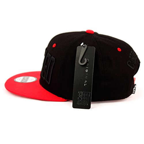 CHICAGO SNAPBACK CAP (BLACK/RED)