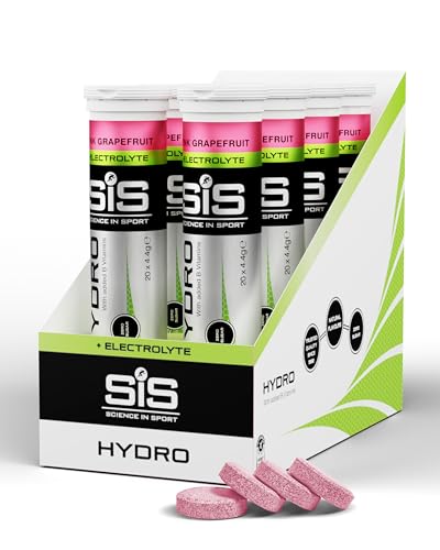 Science in Sport HYDRO Tabletten 160 Stk. Pink Grapefruit - Elektrolyte Tabletten, Vegan, Brausetabletten für einen ausgeglichenen Elektrolyte-Haushal