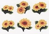 SUNFLOWER 3-Dimensional Magnet Set of 6 Magnets *NEW!*