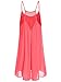 ROMWE Women's Spaghetti Strap Sundress Hollow Out Summer Chiffon Beach Short Dress