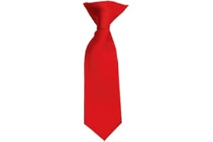 Romario Manzini Solid Color Baby's 8" Clip On Tie Age 0 to 2 Years Old