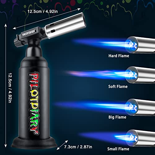PILOTDIARY Butane Torch, Refillable Big Industrial Butane Torch, Dual