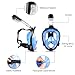 MOSFiATA Snorkel Mask, Swimming Scuba Diving, Full Snorkeling Face Mask Easy and Adjustable 180° Panoramic View, Anti-Fog, Anti-Leak Safety Diving with Detachable Camera Mount for Adult and Youth.