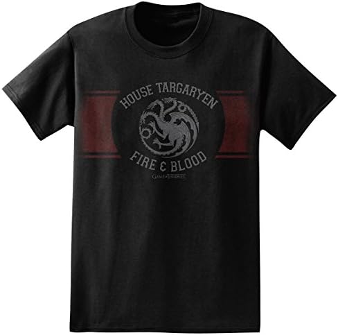 Game of Thrones House Targaryen Band T-Shirt Black XL