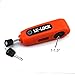 LEXIN ELECTRONICS DESIGN FOR BIKE LEXIN Motorcycle Scooter Handlebar Grip Lock Anti Theft Security Lock Fits Grip Sizes From 1-1.5inch Orange