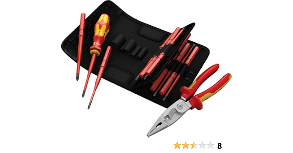 Wera 05135935001 Kraftform - Juego de alicates y destornilladores de  instalación eléctrica (tamaño compacto, VDE iS y VDE, 15 piezas) :  Amazon.es: Industria, empresas y ciencia