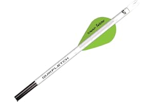 New Archery Products Quikfletch Twister 2" 3-Vane Stabilizing Fletching for Increased Accuracy of Compound Bow Arrows & Crossbow Bolts - 6 Pack