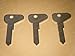 VOLKSWAGEN BUS TRANSPORTER 3 KEY BLANKS 1971 1972 1973 1974 1975 1976 1977 1978 1979