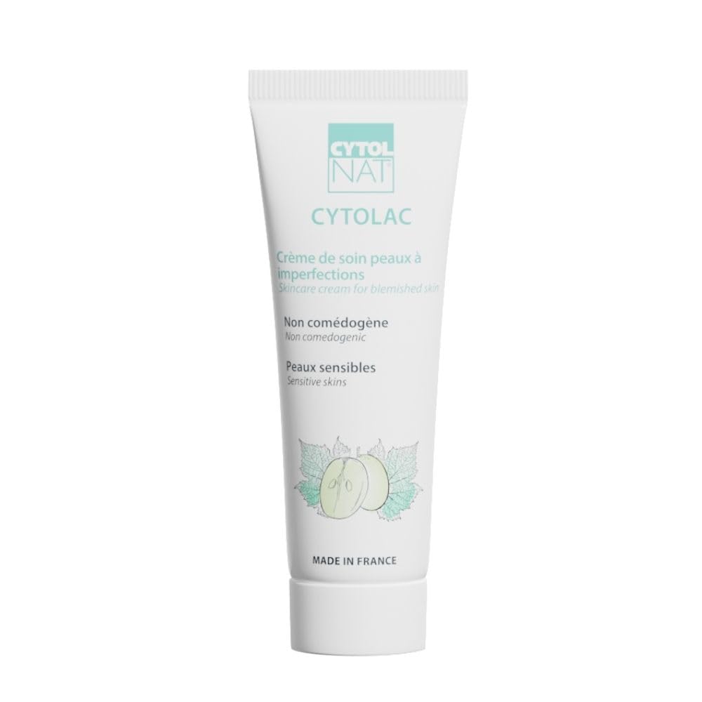 CYTOLNAT-Cytolac Anti-Blemish Cream - Repairs, Moisturises, Soothes, Refines skin texture - Reduces the number of blemishes - Sensitive, Combination to Oily Skin - Face - Natural Formula - 50 ml