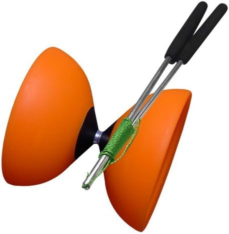Diabolo Finesse G4 by Mr Babache + Aluminium Diabolos Sticks &amp; Diablo String (Orange) by Mister Babache Diabolos