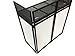 DJ Event Facade White/Black Scrim Metal Frame Booth + 20
