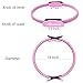 REEHUT Pilates Resistance Ring - 14” Power Magic Circle w/Dual Foam Gripped for Full Body Toning, Exercise and Fitness - Pink
