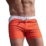 Taddlee Sexy Swimwear Men Swimsuits Long Basic Swim Boxer Briefs Bikini Trunks (M)