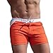Taddlee Sexy Swimwear Men Swimsuits Long Basic Swim Boxer Briefs Bikini Trunks (M) Orange